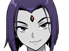 raven-teen-titans-violet-pourpre-dc-comics-demi-demone-trichoporphyree-indigo