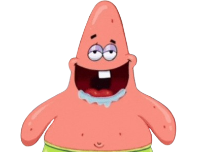 patrick bob leponge spongebob squarepants nickelodeon stupide bete imbecile abruti con attarde meme etoile mer