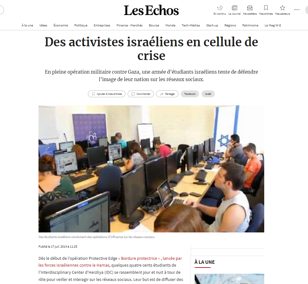 israel israelien activiste propagande juif journal j etudiants small arms sionisme netanyahu reseaux sociaux 00000