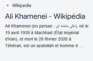 khamenei mort guide supreme mollah deces wikipedia ayatollah iran attaque