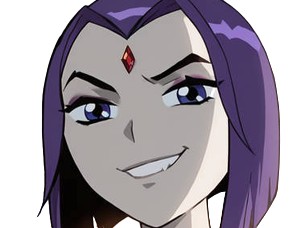 raven teen titans violet pourpre dc comics demi demone trichoporphyree indigo