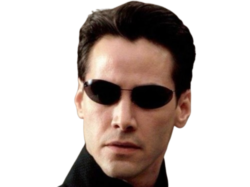 neo anderson matrix keanu reeves bloop lunettes