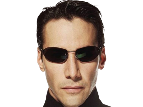 neo anderson matrix keanu reeves bloop lunettes
