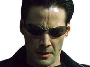neo anderson matrix keanu reeves bloop lunettes