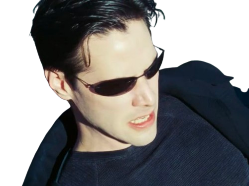 neo anderson matrix keanu reeves bloop lunettes