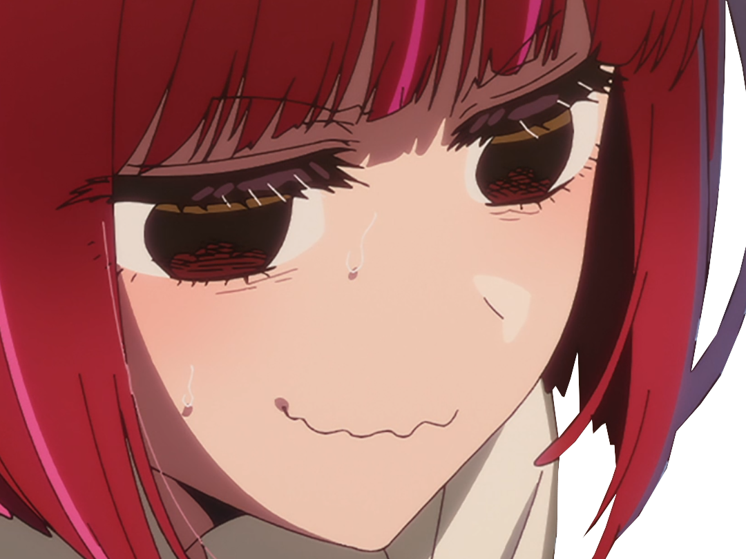 anime kikoojap oshi no ko oshinoko maredioa s3 kana arima sourire forcee rire jaune