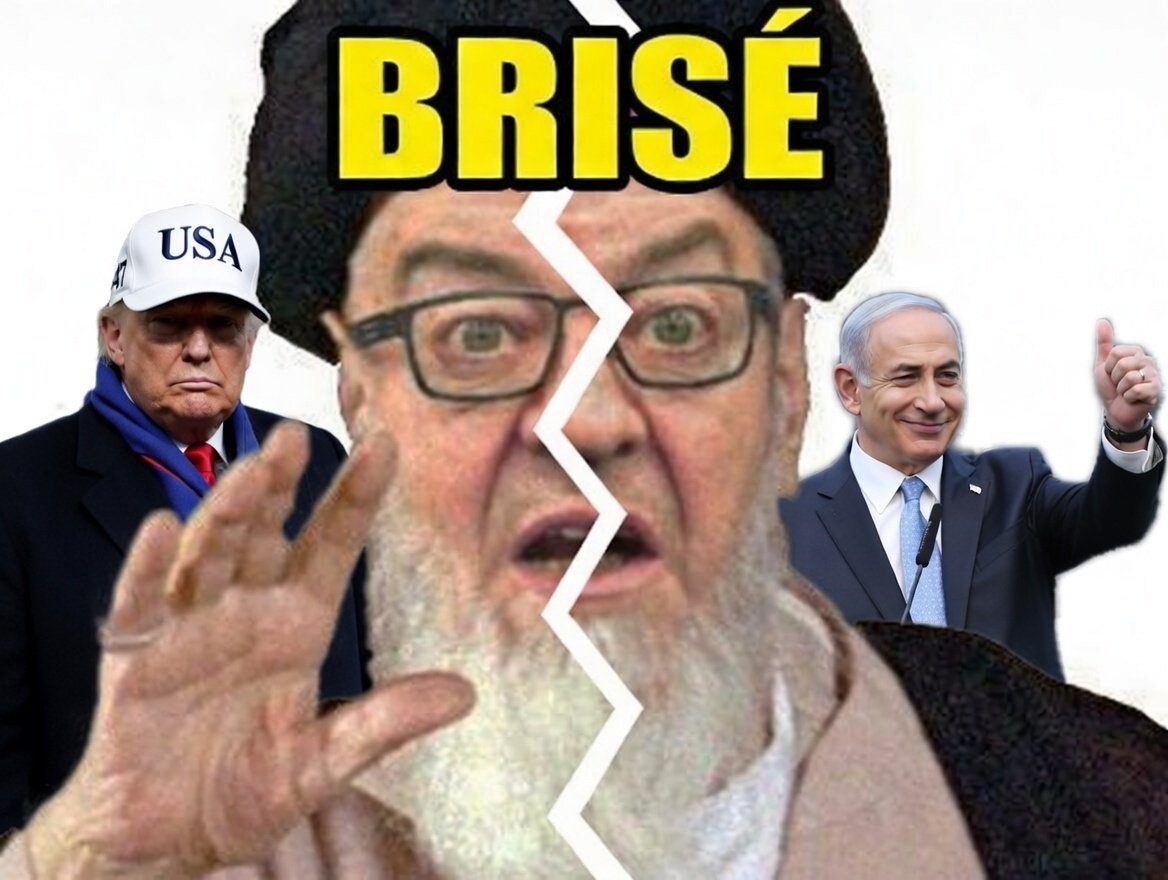 khamenei brise guide supreme iran iranien dictateur islamique islamiste ayatollah teheran trump netanyahou israel lfi