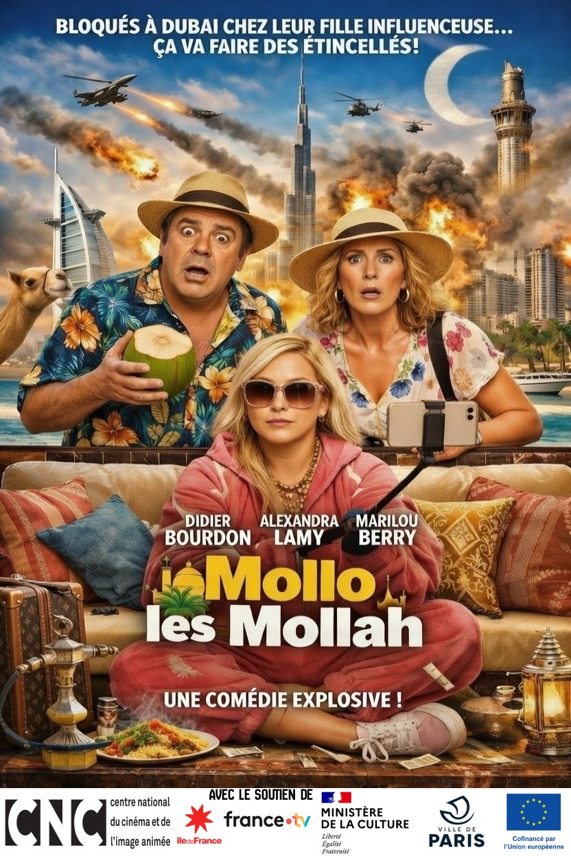 molloh les mollah iran israel comedie cinema francais bourdon culture exception francaise cnc dubai affiche