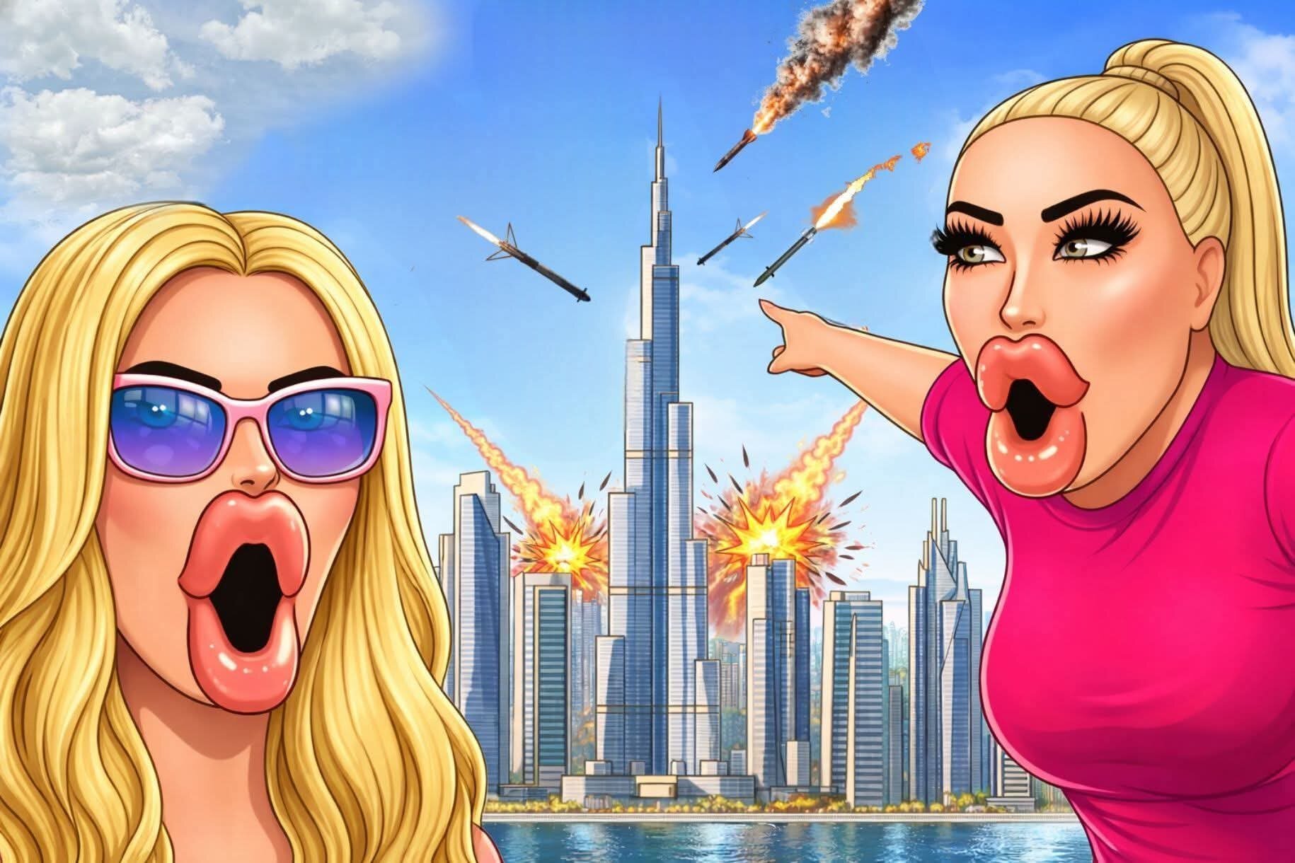 dubai influenceurs influvoleurs guerre iran eua missiles