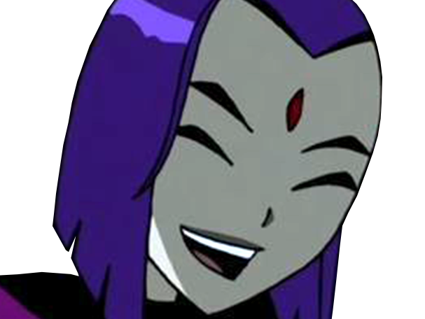 raven teen titans violet pourpre dc comics demi demone trichoporphyree indigo