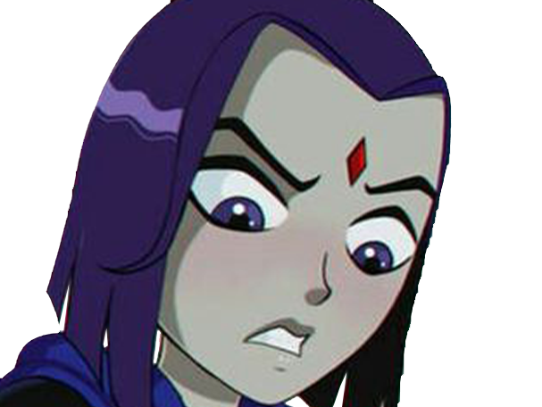 raven teen titans violet pourpre dc comics demi demone trichoporphyree indigo