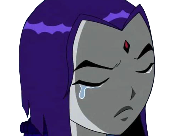 raven teen titans violet pourpre dc comics demi demone trichoporphyree indigo