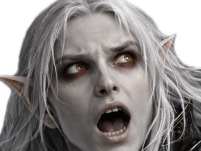 elfe blanc albinos mechant fou homme