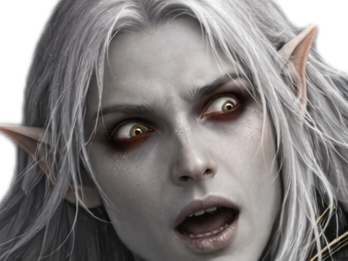 elfe blanc albinos mechant fou homme