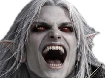 elfe blanc albinos mechant fou homme