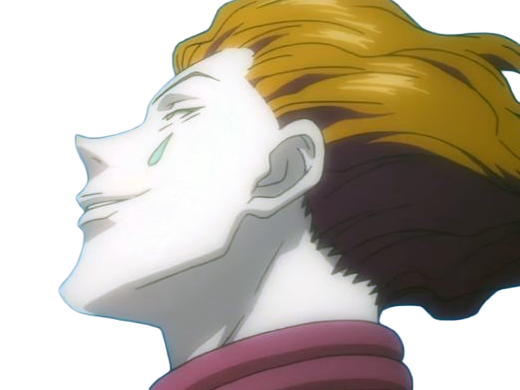hisoka morow hunter x hunterxhunter anime manga cheveux-rouge yeux-jaunes clown magicien nen transformation assassin sociopathe