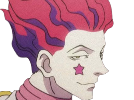 hisoka morow hunter x hunterxhunter anime manga cheveux-rouge yeux-jaunes clown magicien nen transformation assassin sociopathe