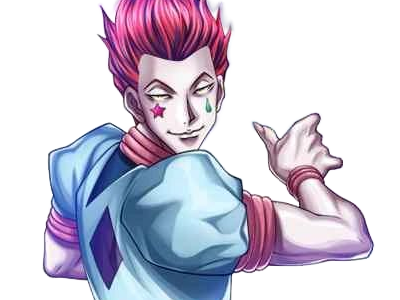 hisoka morow hunter x hunterxhunter anime manga cheveux-rouge yeux-jaunes clown magicien nen transformation assassin sociopathe
