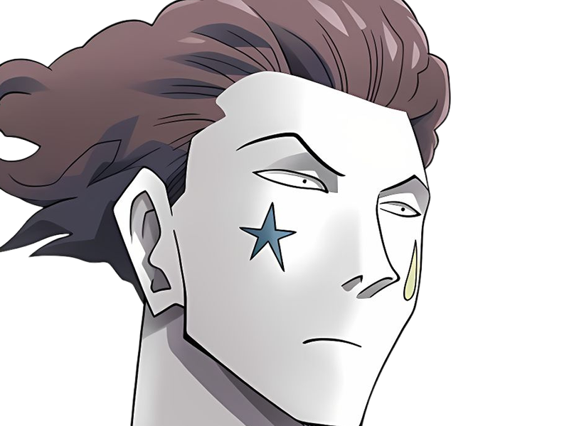 hisoka morow hunter x hunterxhunter anime manga cheveux-rouge yeux-jaunes clown magicien nen transformation assassin sociopathe