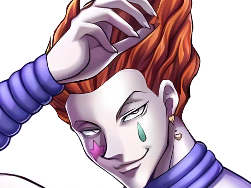 hisoka morow hunter x hunterxhunter anime manga cheveux-rouge yeux-jaunes clown magicien nen transformation assassin sociopathe