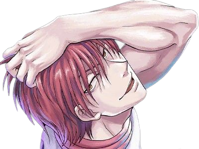 Sticker hisoka morow hunter x hunterxhunter anime manga cheveux rouge yeux jaunes clown magicien nen transformation assassin sociopathe par Dark-63