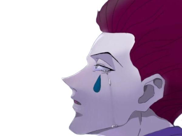 Sticker hisoka morow hunter x hunterxhunter anime manga cheveux rouge yeux jaunes clown magicien nen transformation assassin sociopathe par Dark-63