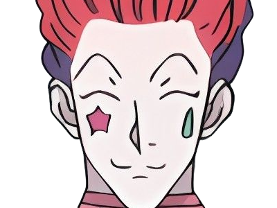 hisoka morow hunter x hunterxhunter anime manga cheveux-rouge yeux-jaunes clown magicien nen transformation assassin sociopathe