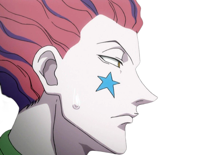 hisoka morow hunter x hunterxhunter anime manga cheveux-rouge yeux-jaunes clown magicien nen transformation assassin sociopathe