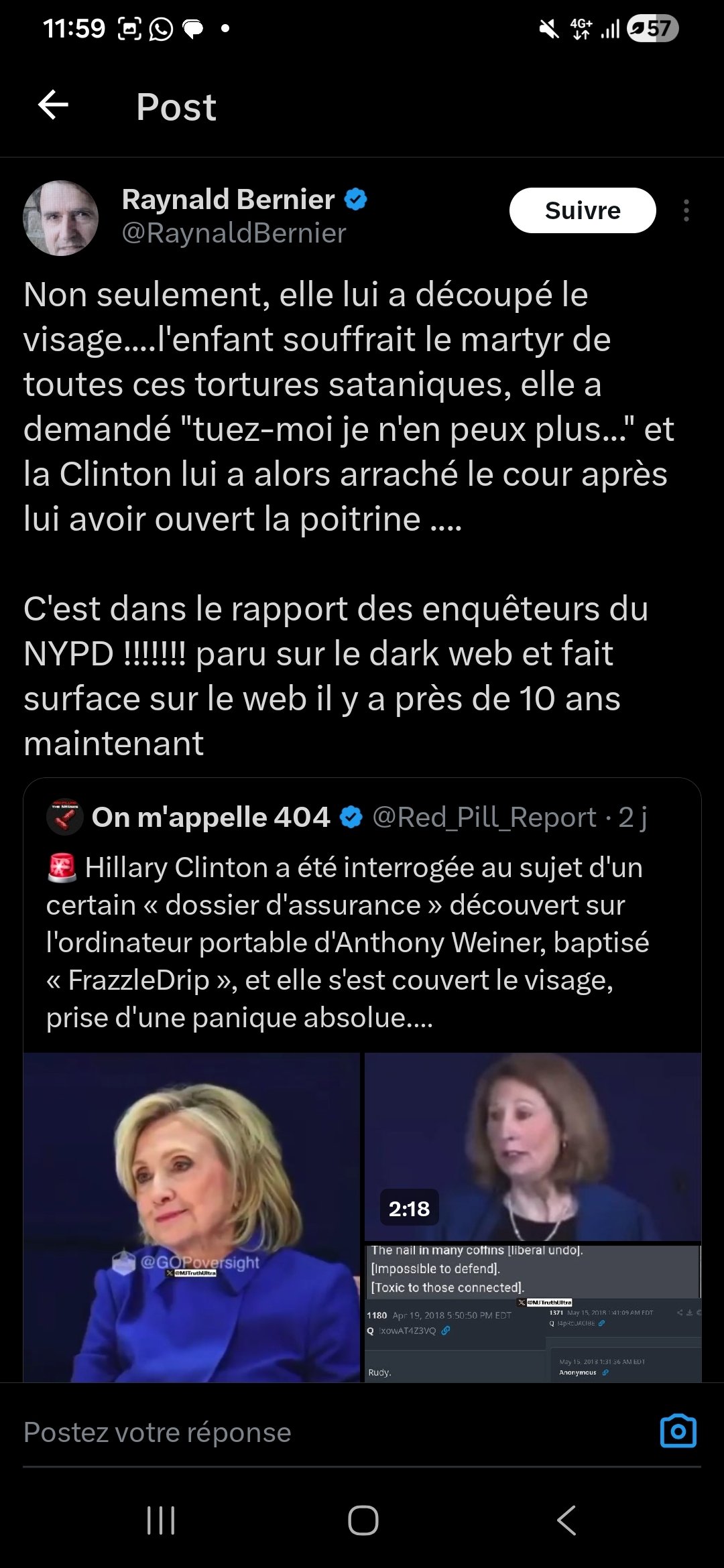 frazzle hillary clinton huma abedin snuff scandal corrupt state theory complotix satanism bohemian baal conspi