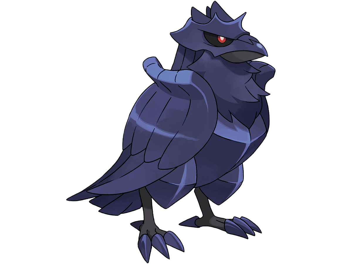 corvaillus corviknight armorga pokemon pkm jeu anime type vol acier 8g galar corbeau