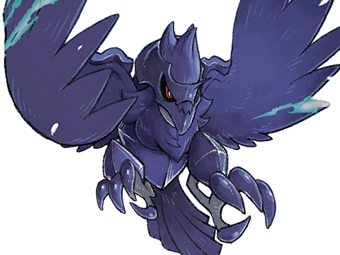 corvaillus corviknight armorga pokemon pkm jeu anime type vol acier 8g galar corbeau