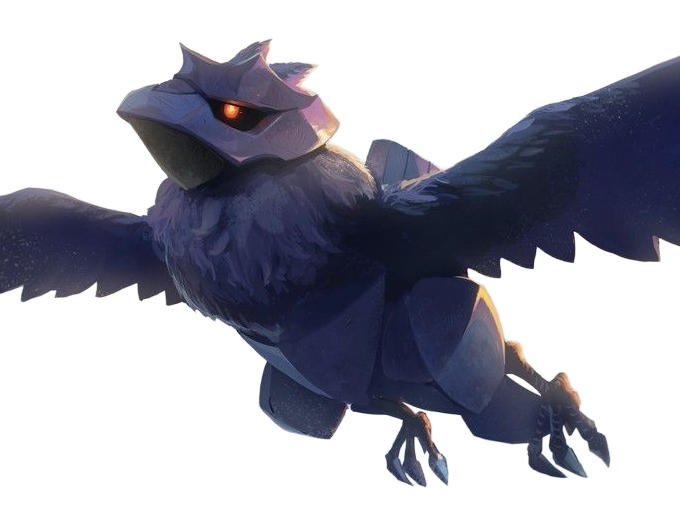 corvaillus corviknight armorga pokemon pkm jeu anime type vol acier 8g galar corbeau