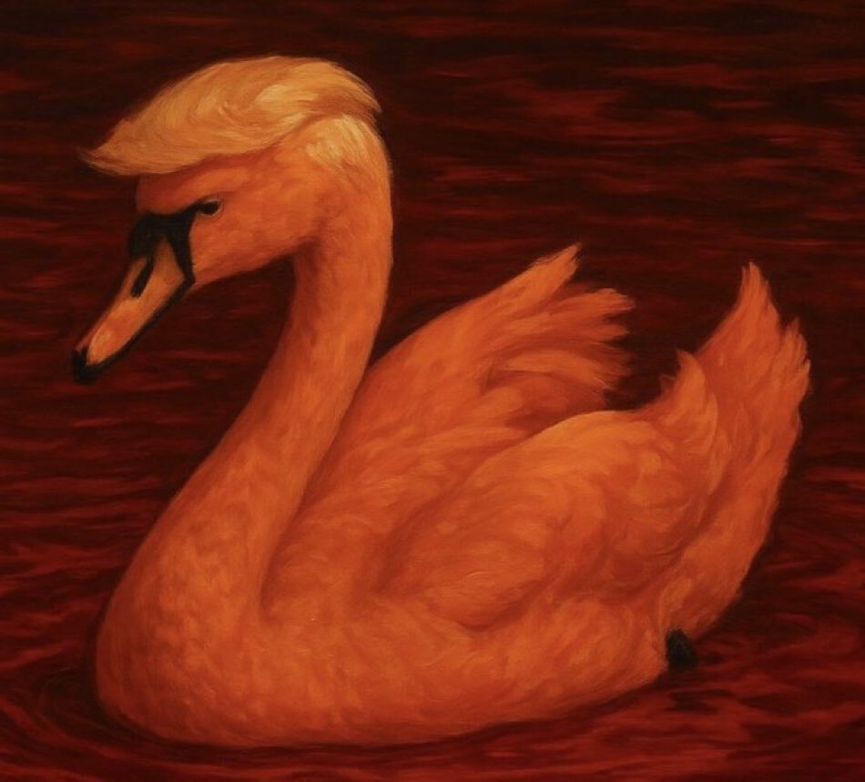 cygne trump orange swan bourse crash usa rouge krach agent