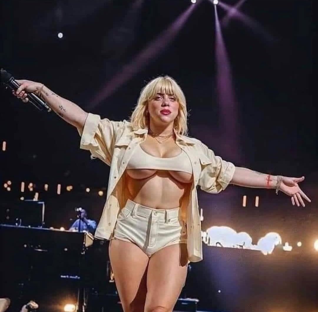 billie eilish bzez teen bave chubby blonde femme meuf fille