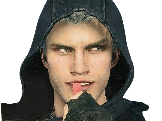 nero devil may cry 5 dmc dmc5 rebelle bonbon moqueur miam sucre sucrerie friandise knifos