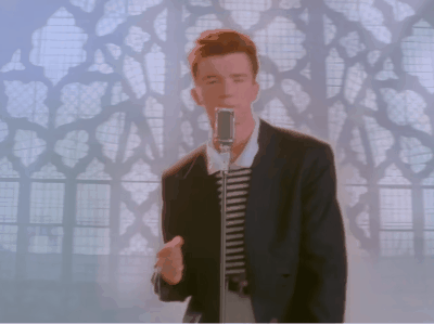 rick astley meme danse dance chanteur piege troll gif rickroll