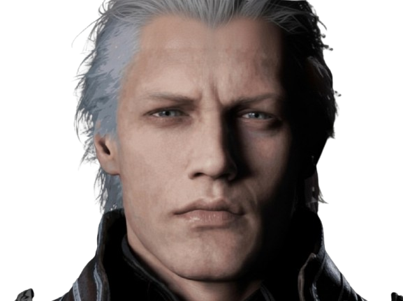 vergil devil may cry 5 dmc dmc5 capcom neutre visage mepris serieux froid stoique knifos