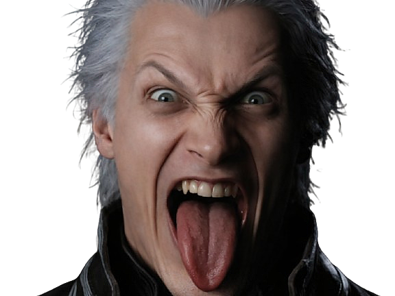 vergil devil may cry 5 tire la langue demon demoniaque malefique peur effrayant rebelle knifos