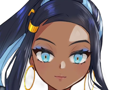 Sticker donna nessa pokemon pkm 8g championne dresseuse arene skifford galar eau waifu femme anime jeu par Dark-63