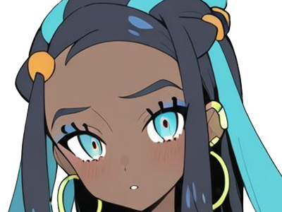 Sticker donna nessa pokemon pkm 8g championne dresseuse arene skifford galar eau waifu femme anime jeu par Dark-63