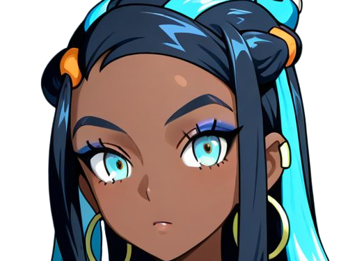 Sticker donna nessa pokemon pkm 8g championne dresseuse arene skifford galar eau waifu femme anime jeu par Dark-63