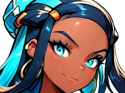 Sticker donna nessa pokemon pkm 8g championne dresseuse arene skifford galar eau waifu femme anime jeu par Dark-63