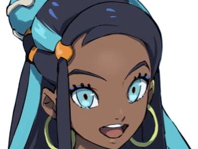 Sticker donna nessa pokemon pkm 8g championne dresseuse arene skifford galar eau waifu femme anime jeu par Dark-63