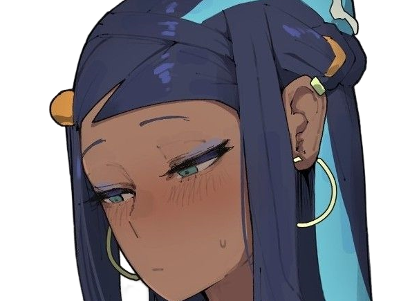 Sticker donna nessa pokemon pkm 8g championne dresseuse arene skifford galar eau waifu femme anime jeu par Dark-63