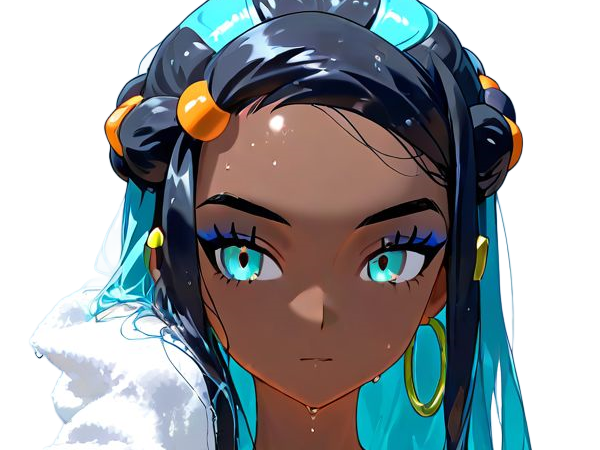 Sticker donna nessa pokemon pkm 8g championne dresseuse arene skifford galar eau waifu femme anime jeu par Dark-63