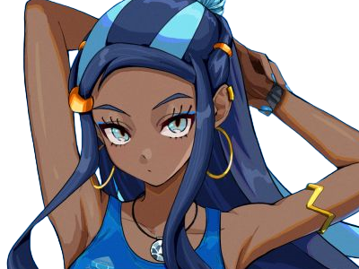 donna nessa pokemon pkm 8g championne dresseuse arene skifford galar eau waifu femme anime jeu