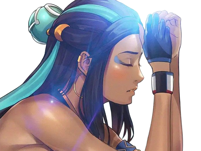 donna nessa pokemon pkm 8g championne dresseuse arene skifford galar eau waifu femme anime jeu