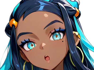 Sticker donna nessa pokemon pkm 8g championne dresseuse arene skifford galar eau waifu femme anime jeu par Dark-63