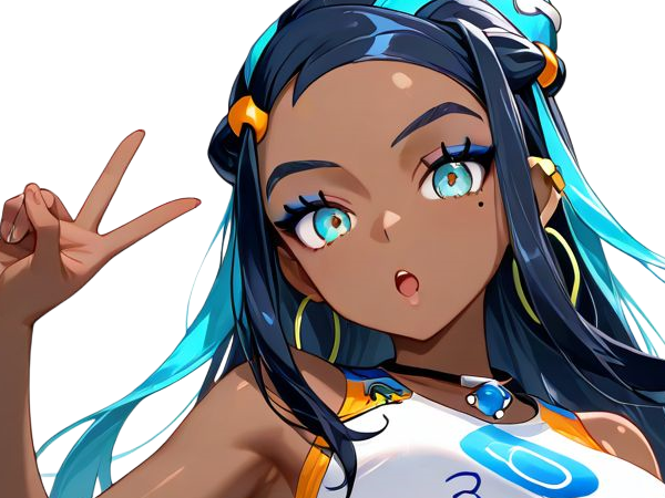donna nessa pokemon pkm 8g championne dresseuse arene skifford galar eau waifu femme anime jeu