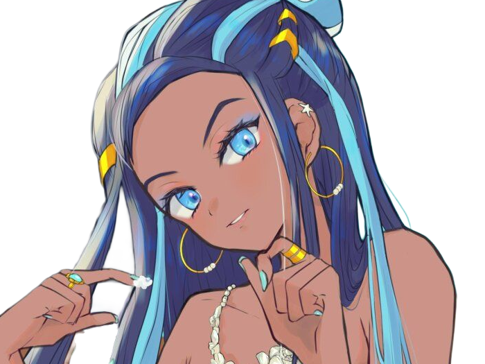 donna nessa pokemon pkm 8g championne dresseuse arene skifford galar eau waifu femme anime jeu